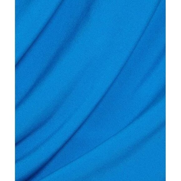 Helmut Lang Women's Blue One-shoulder Ruched Crepe Top NWT size L - Picture 4 of 4